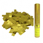 Пневмохлопушка в пластиковой тубе Золотое конфетти 30 см